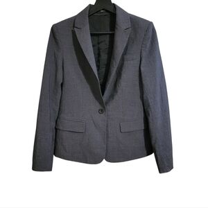 Theory Gray Virgin Wool Blazer
